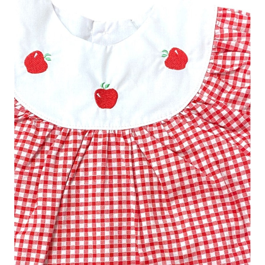 New 6-9 months vintage apple bloomer set