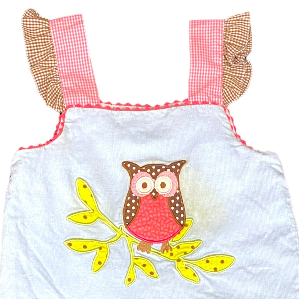 18 months owl ruffle romper