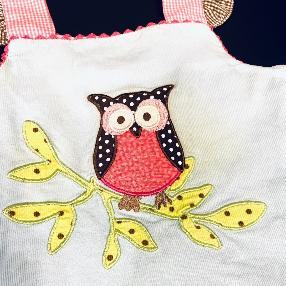 18 months owl ruffle romper