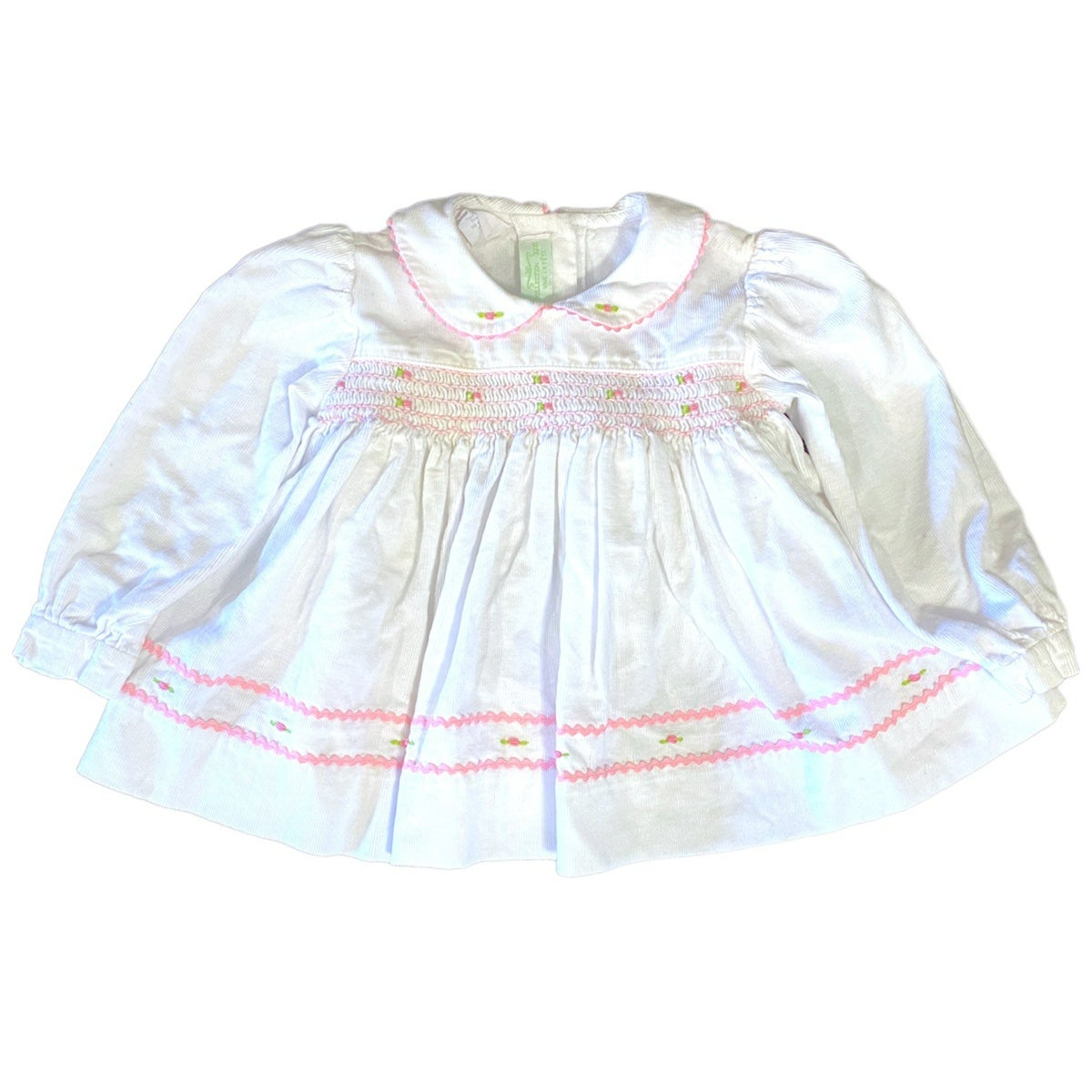 3 months smocked winter Dress