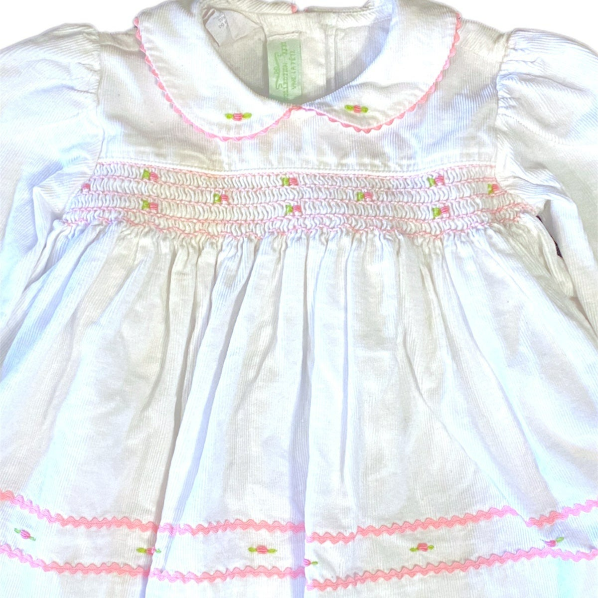 3 months smocked winter Dress