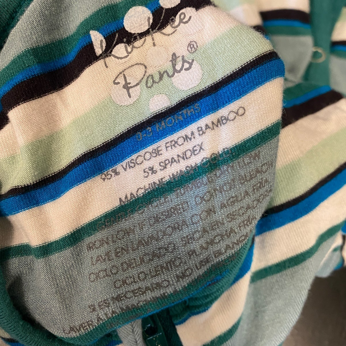 0-3 months Kickee Pants striped romper