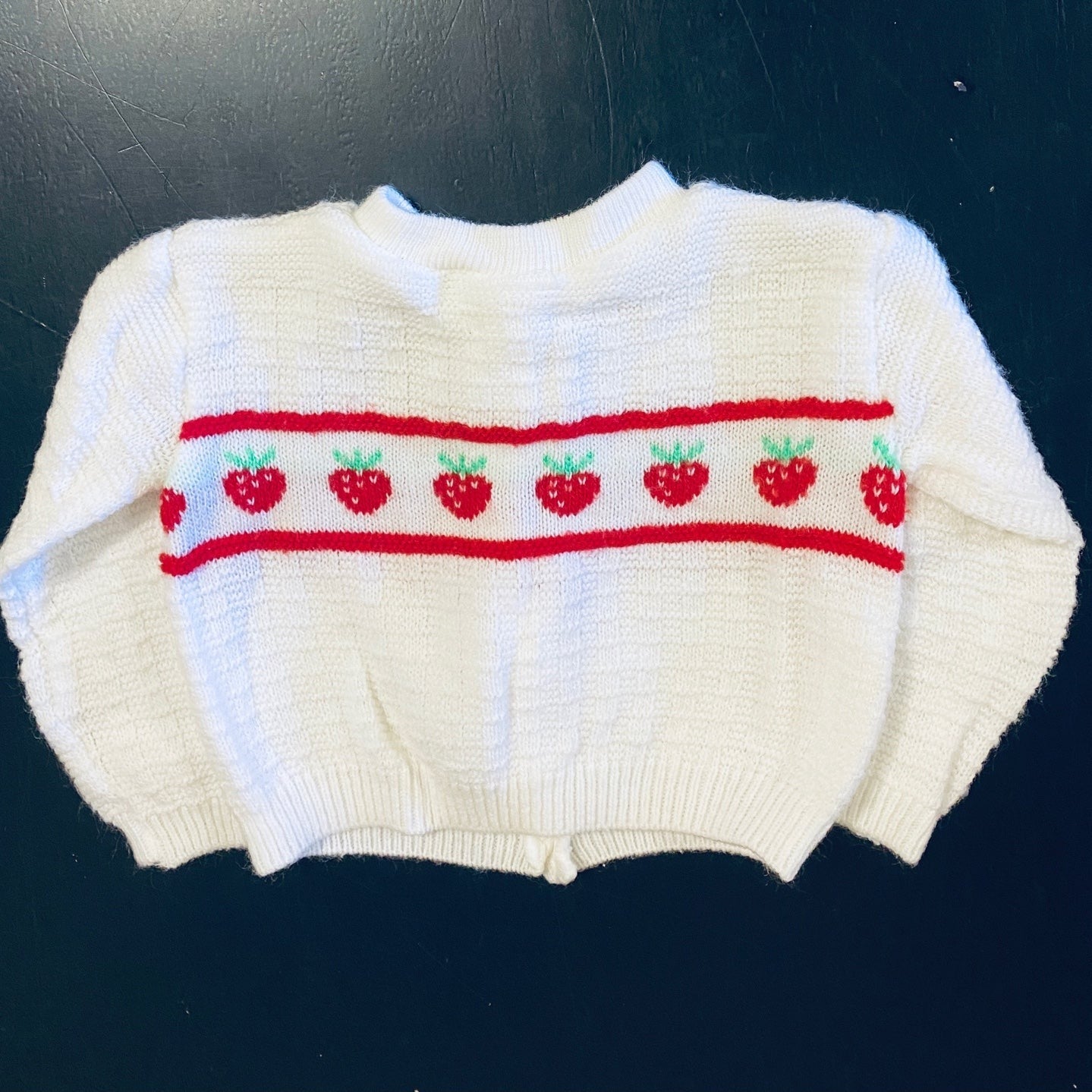 Vintage baby strawberry sweater Cardigan