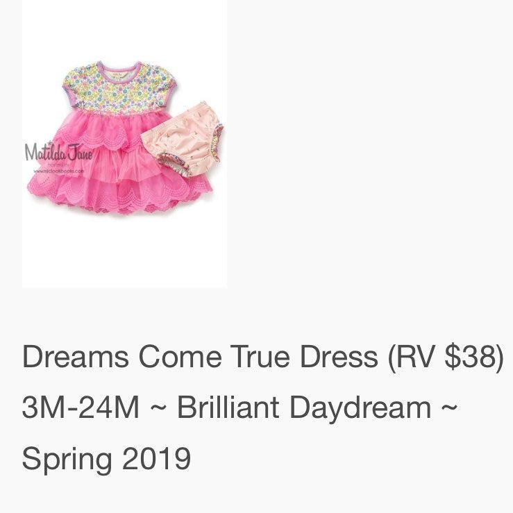 18-24 months Matilda Jane Easter tutu dress