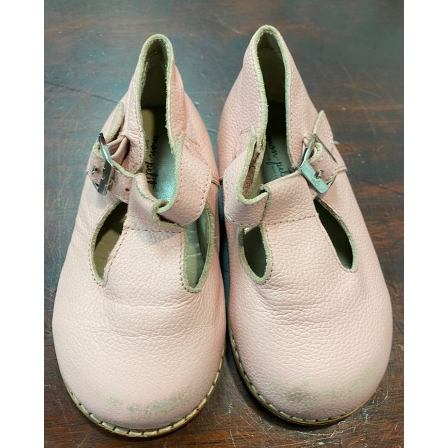 Size 8 t-strap hard sole mon petit shoes