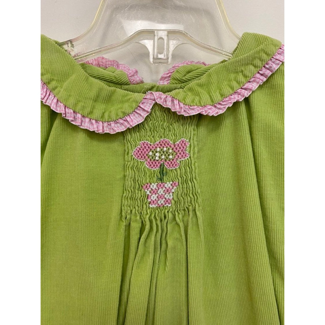 Size 5 smocked long sleeve dress