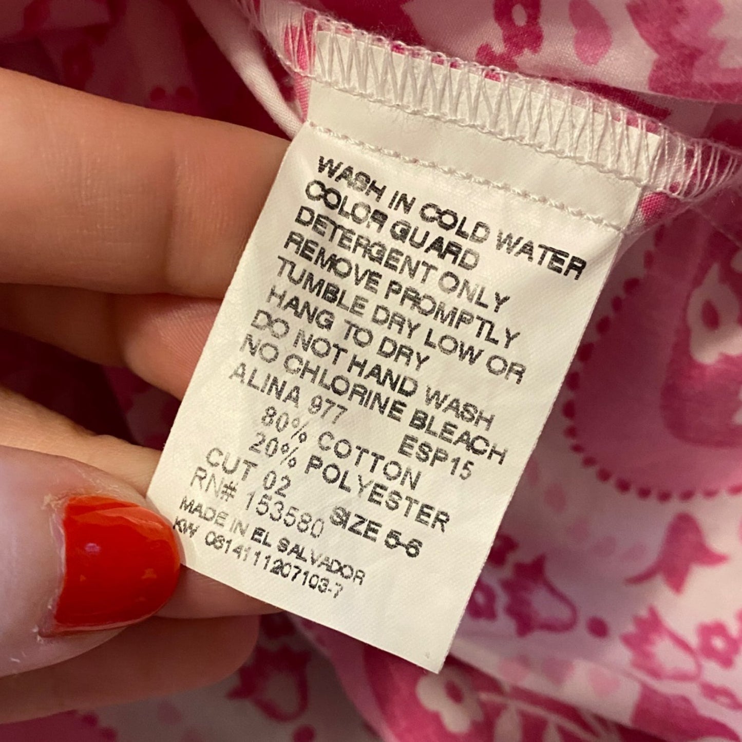 5/6 Eleanor Rose pink Dress