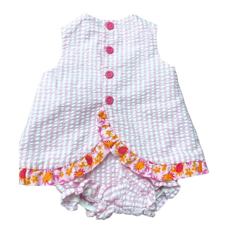 9 months Bailey Boys crab bloomer set