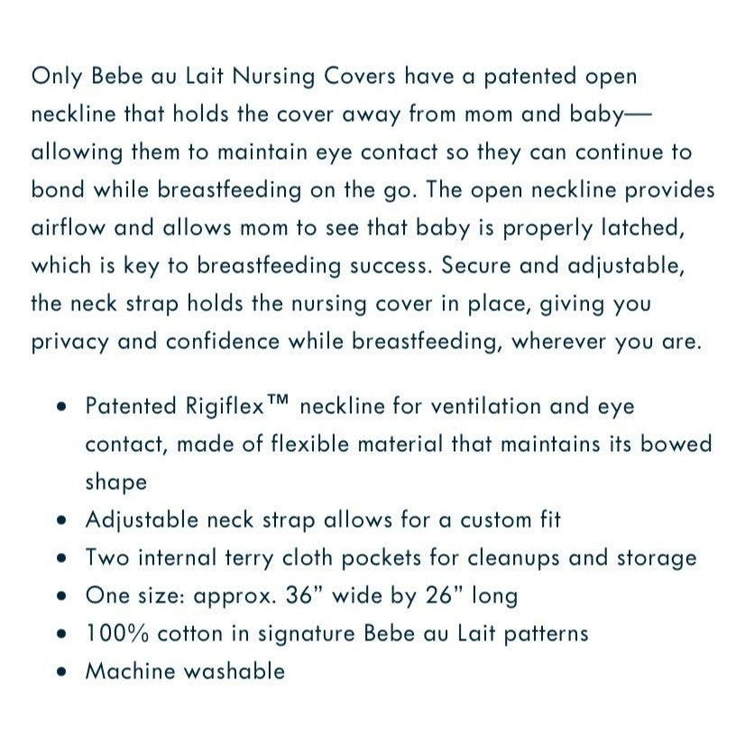 New Bebe Au Lait nursing cover