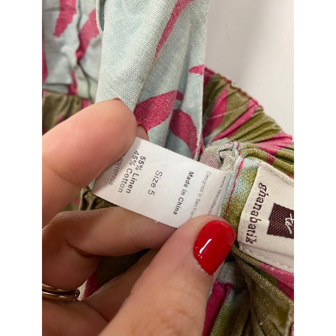 Size 5 Tea collection batik halter Dress