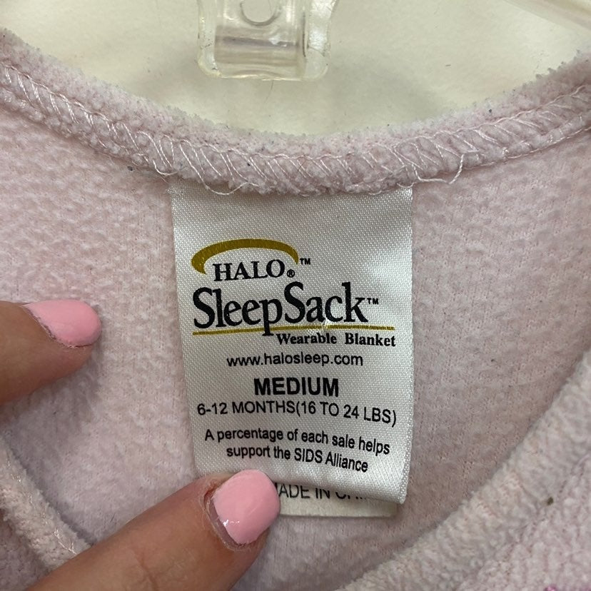 Halo sleepsack: pink medium 6-12 months