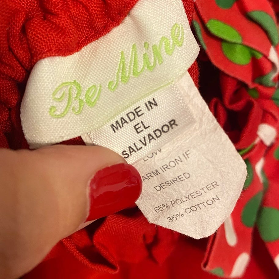 4T Christmas ruffle dress