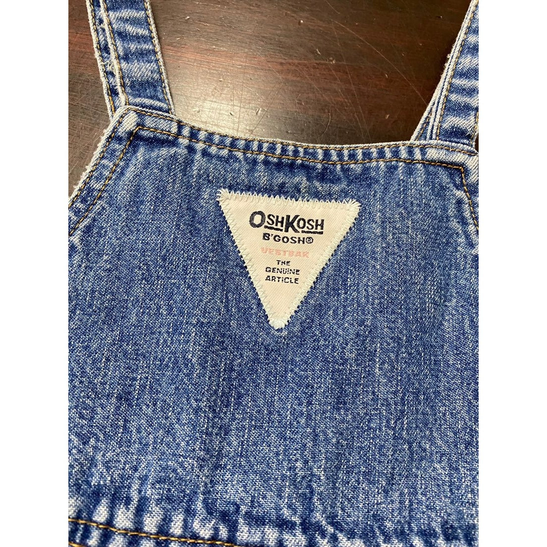 12 months vintage Oshkosh denim overalls dress