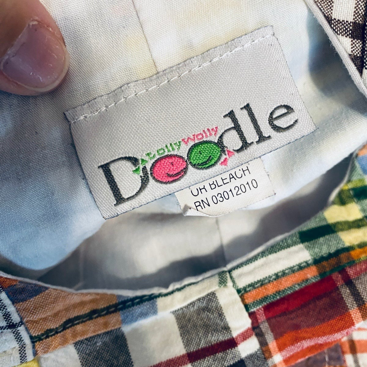 9-12 months LWD madras jonjon romper longall