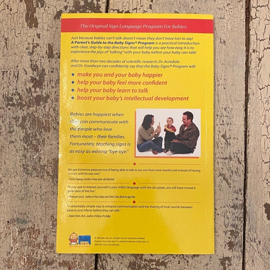 A Parents Guide to the Baby Signs Program book