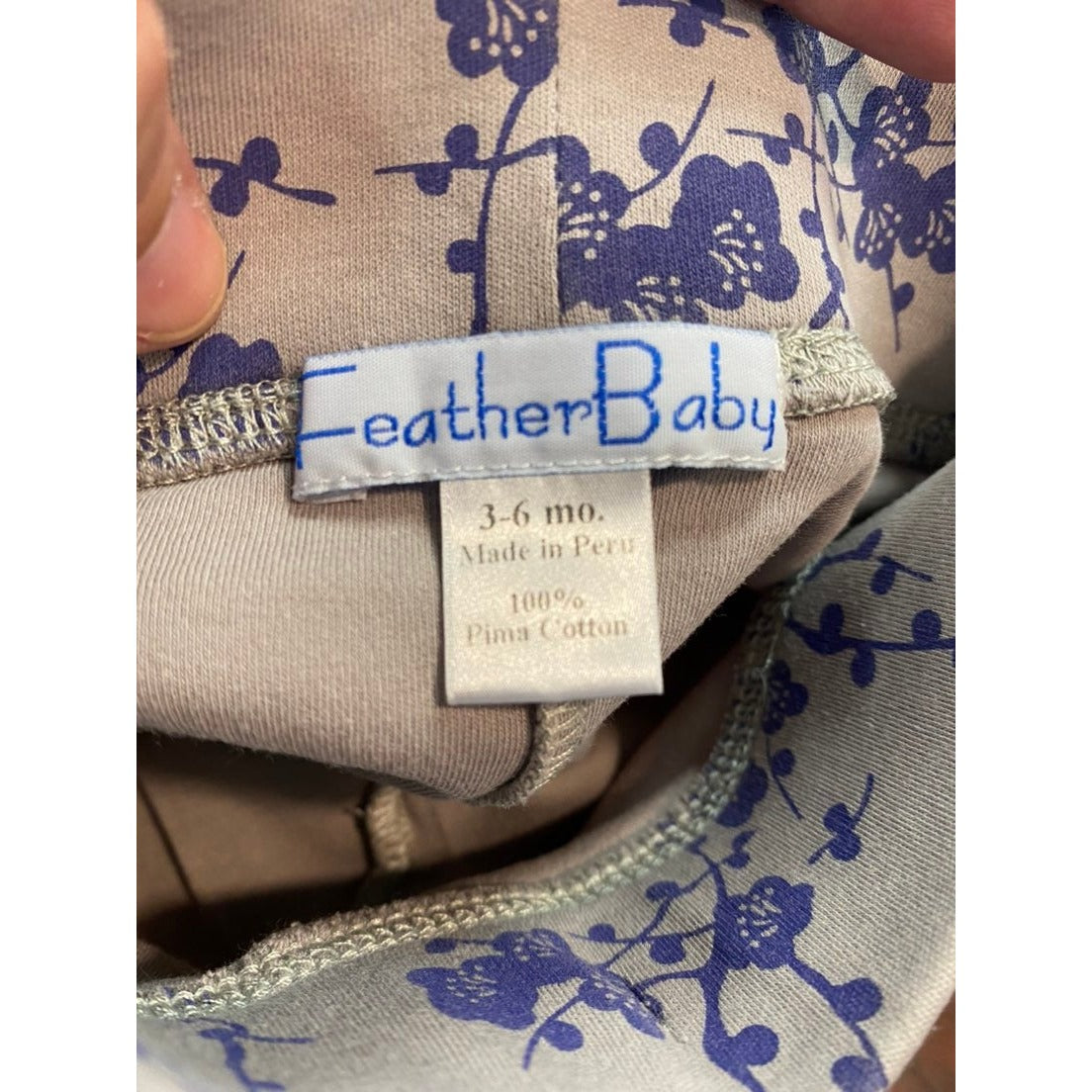 3-6 months baby girl pima leggings