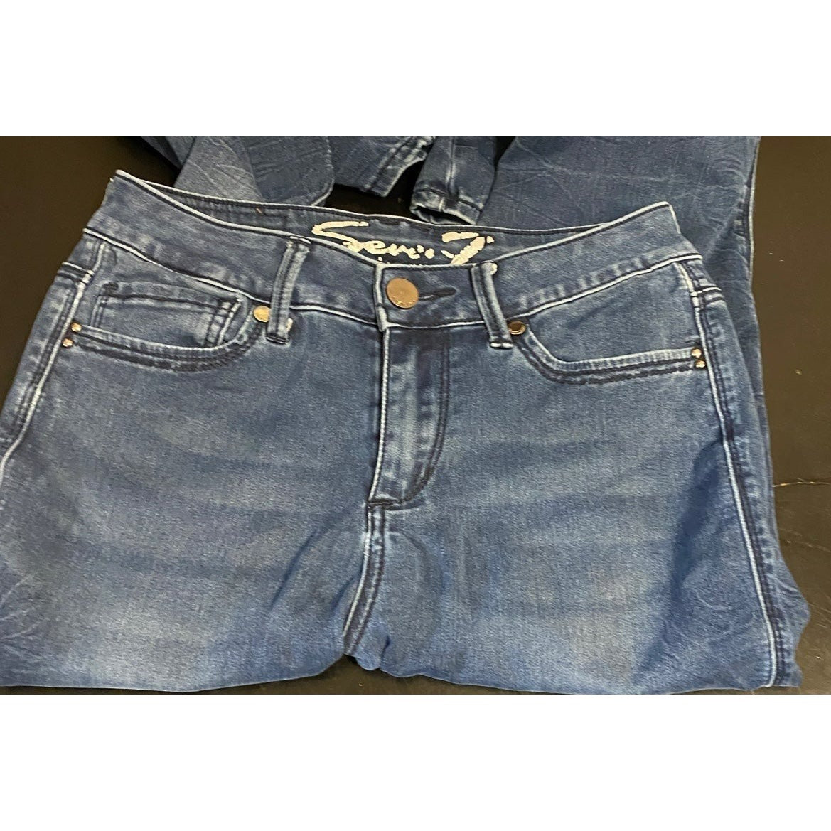 7 for all mankind high rise skinny jeans size 4