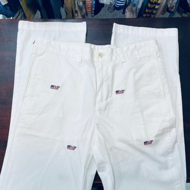 Size 18 boys Vineyard Vines flag pants