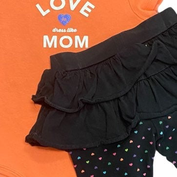 24 months girls Valentine's Day outfit