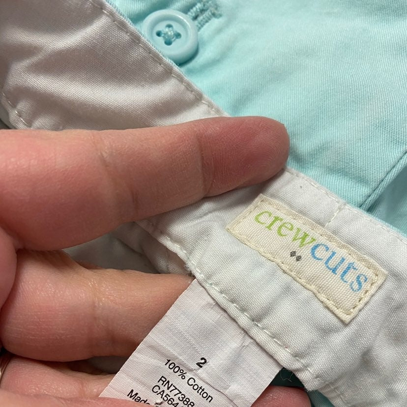 Size 2 girls crewcuts blue shorts