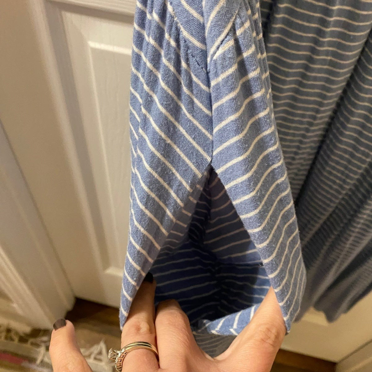 Large Agnes and Dora blue striped Dress