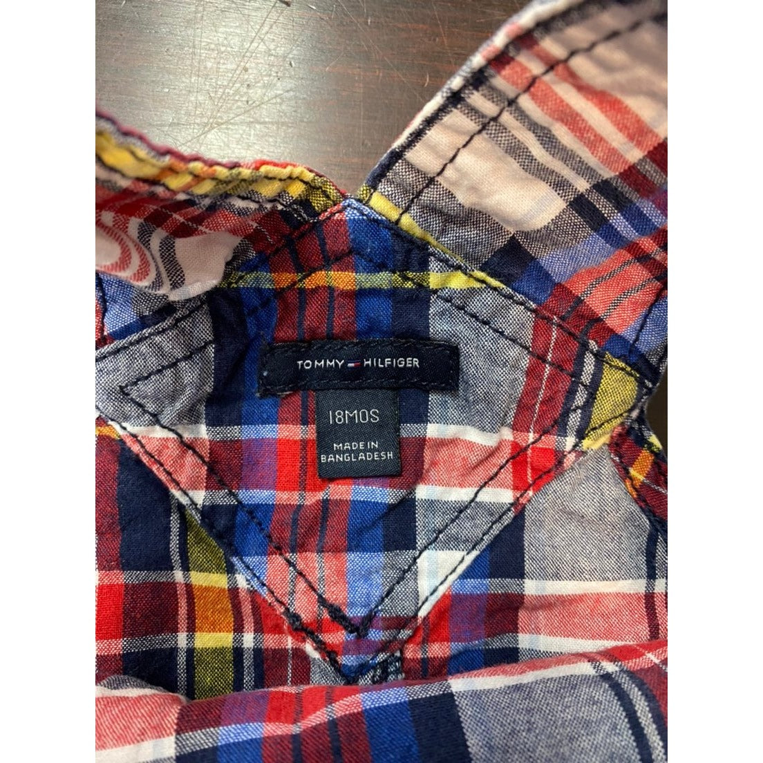 18 months plaid Tommy Overalls