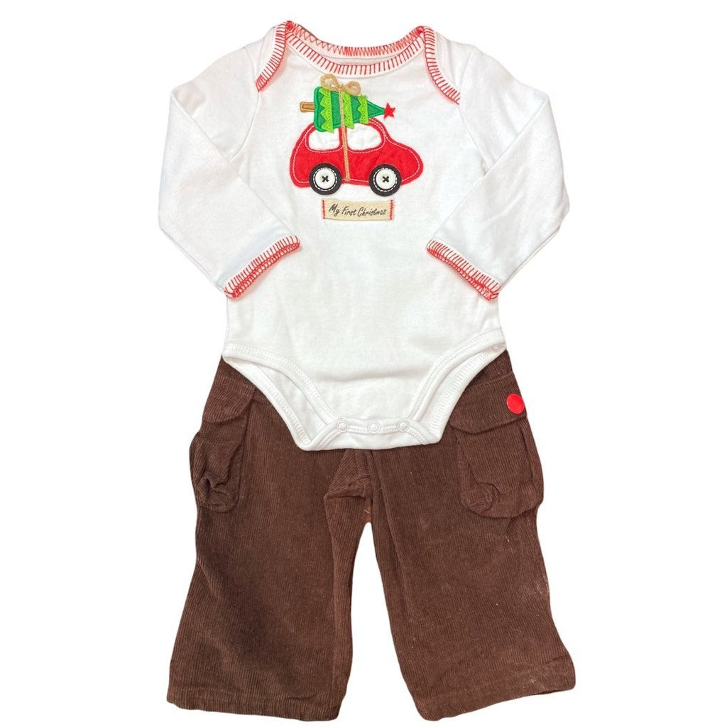 0-6 months mudpie Christmas outfit
