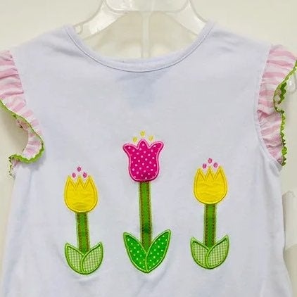4t boutique ruffle outfit - flowers