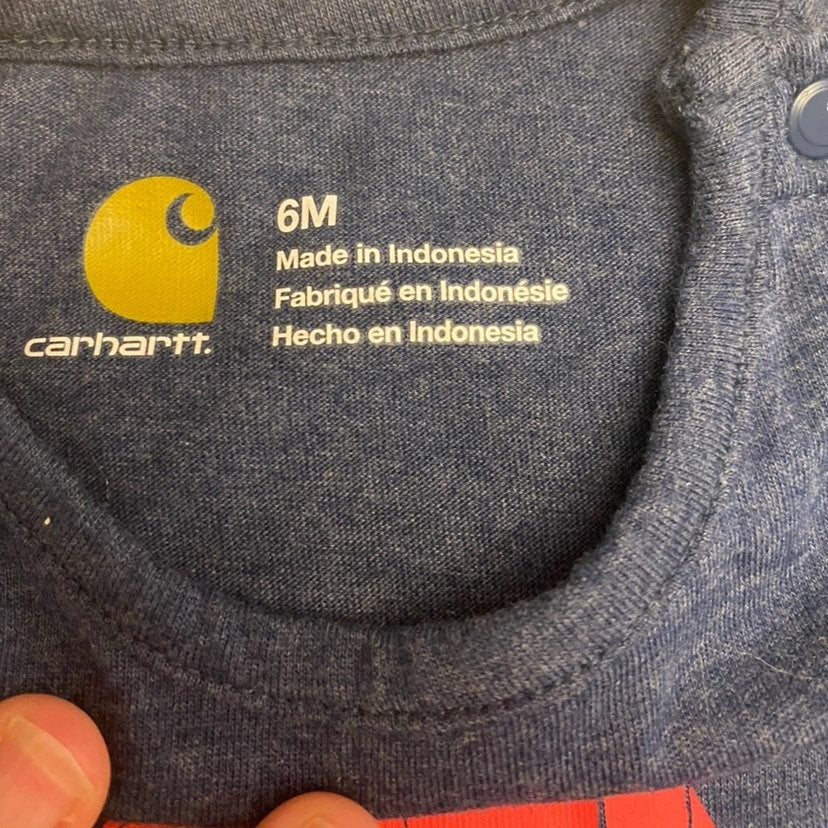 6 months Carhartt farm romper