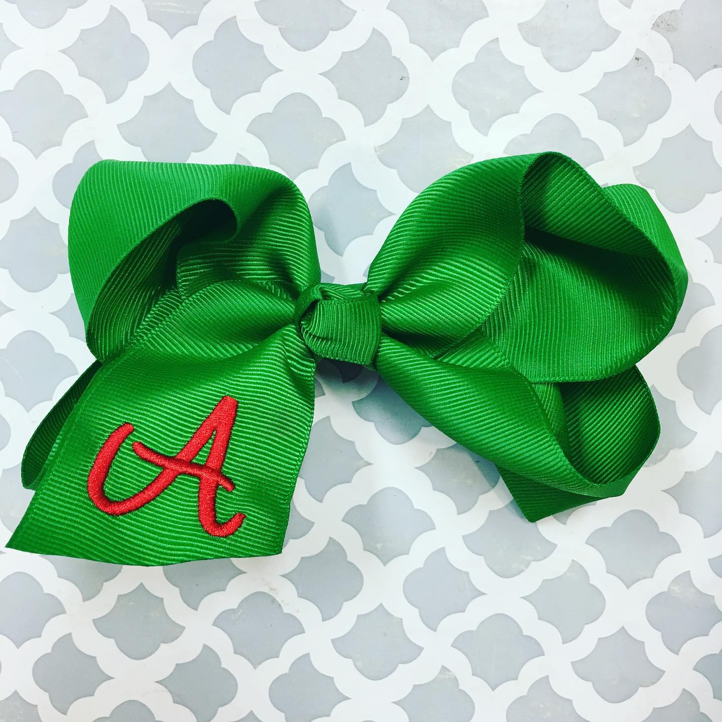 Large Bow with Monogram Initial
