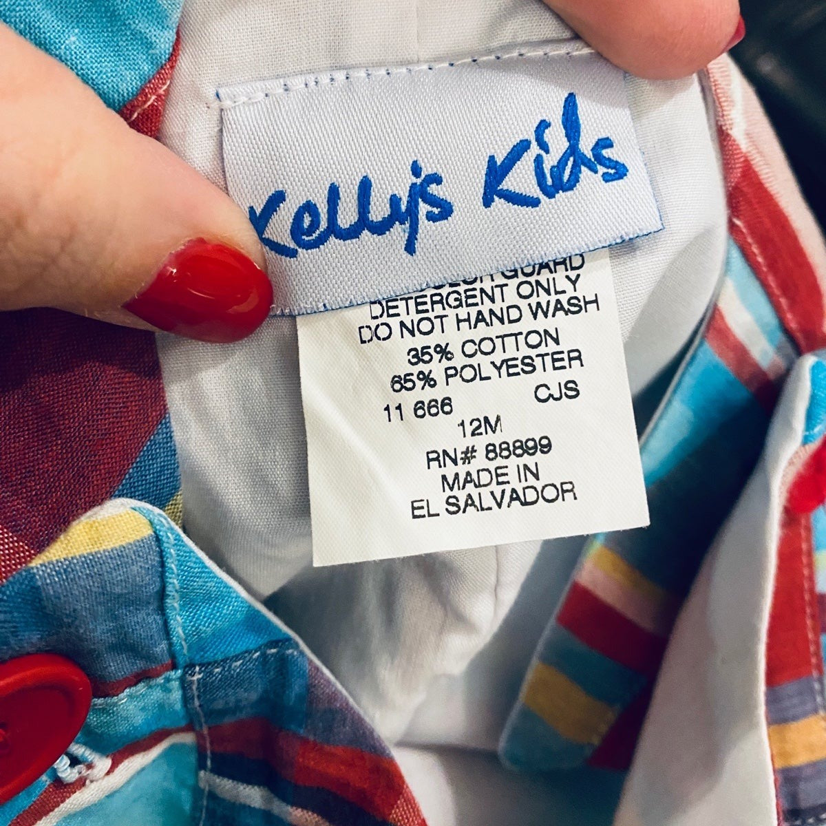 12 months Kelly’s Kids madras jonjon
