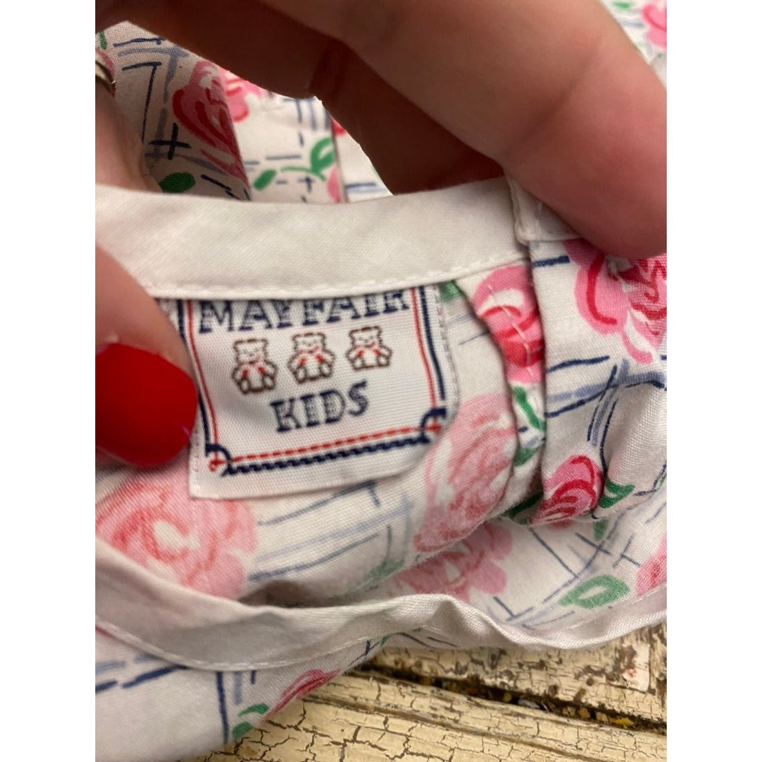 4/5 vintage floral Dress - roses