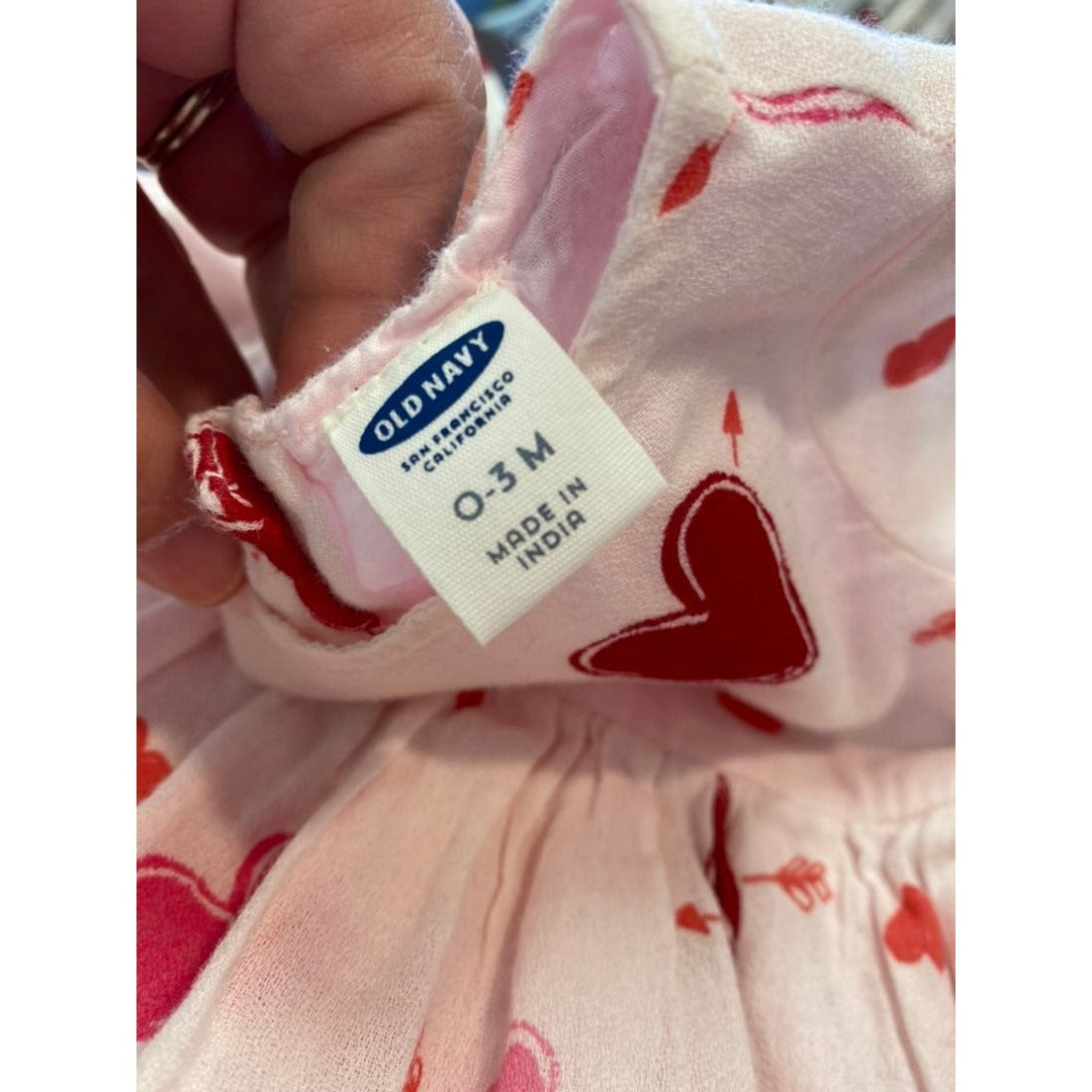 0-3m Old Navy hearts dress