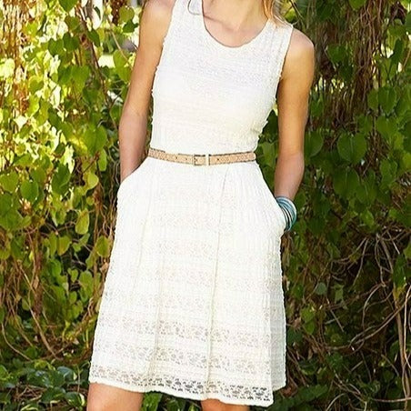Matilda Jane white lace Smile Sweetly women's dress size 8