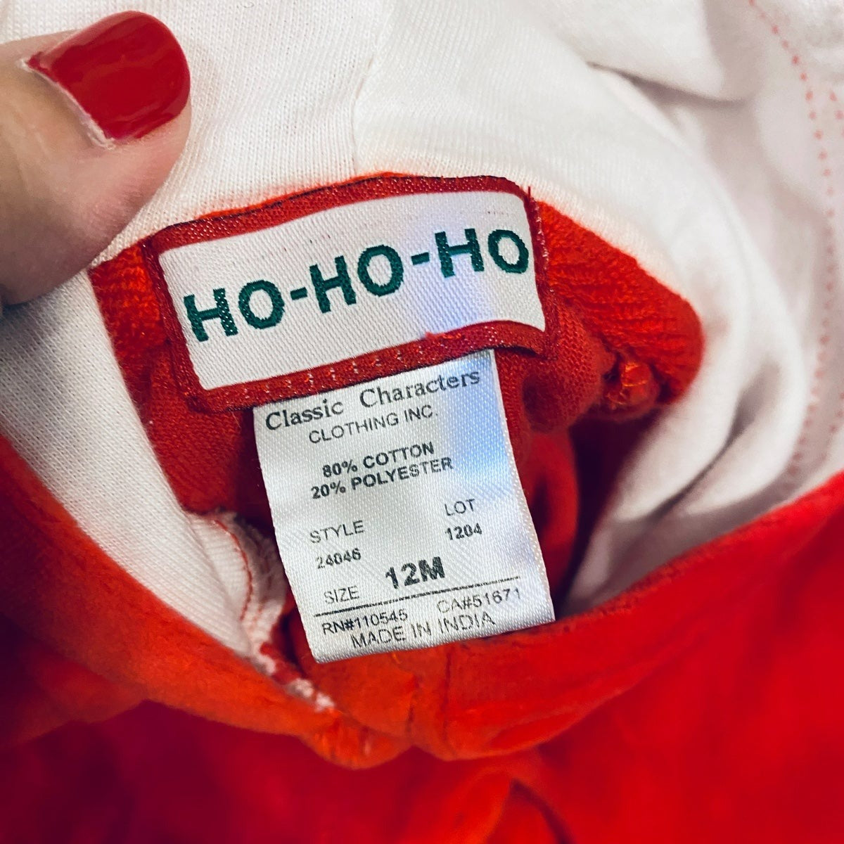 12 months Christmas reindeer romper
