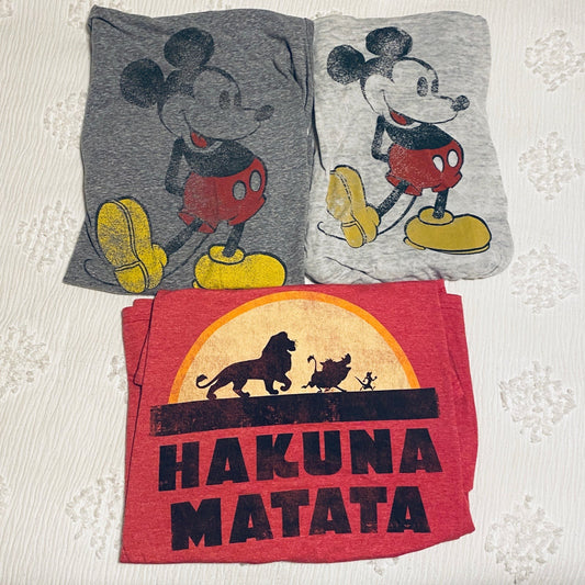XL Disney tees bundle Mickey Mouse and The Lion King