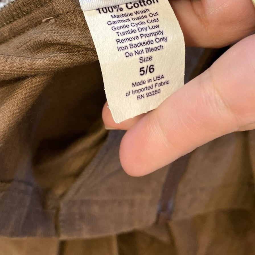 5/6 Ragsland brown hooded jacket