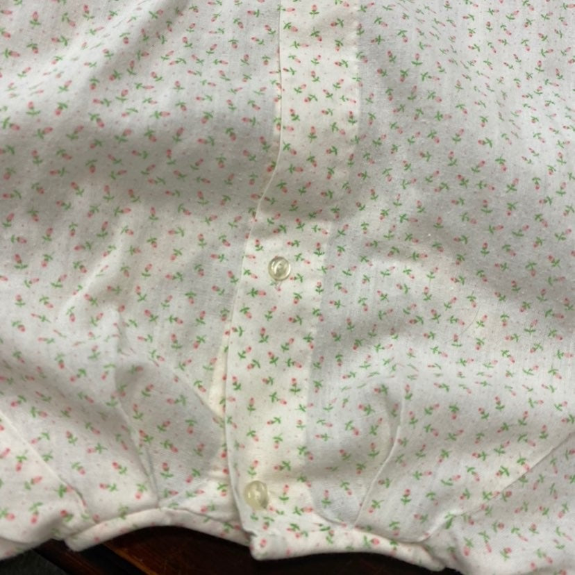 Vintage baby girls floral gown