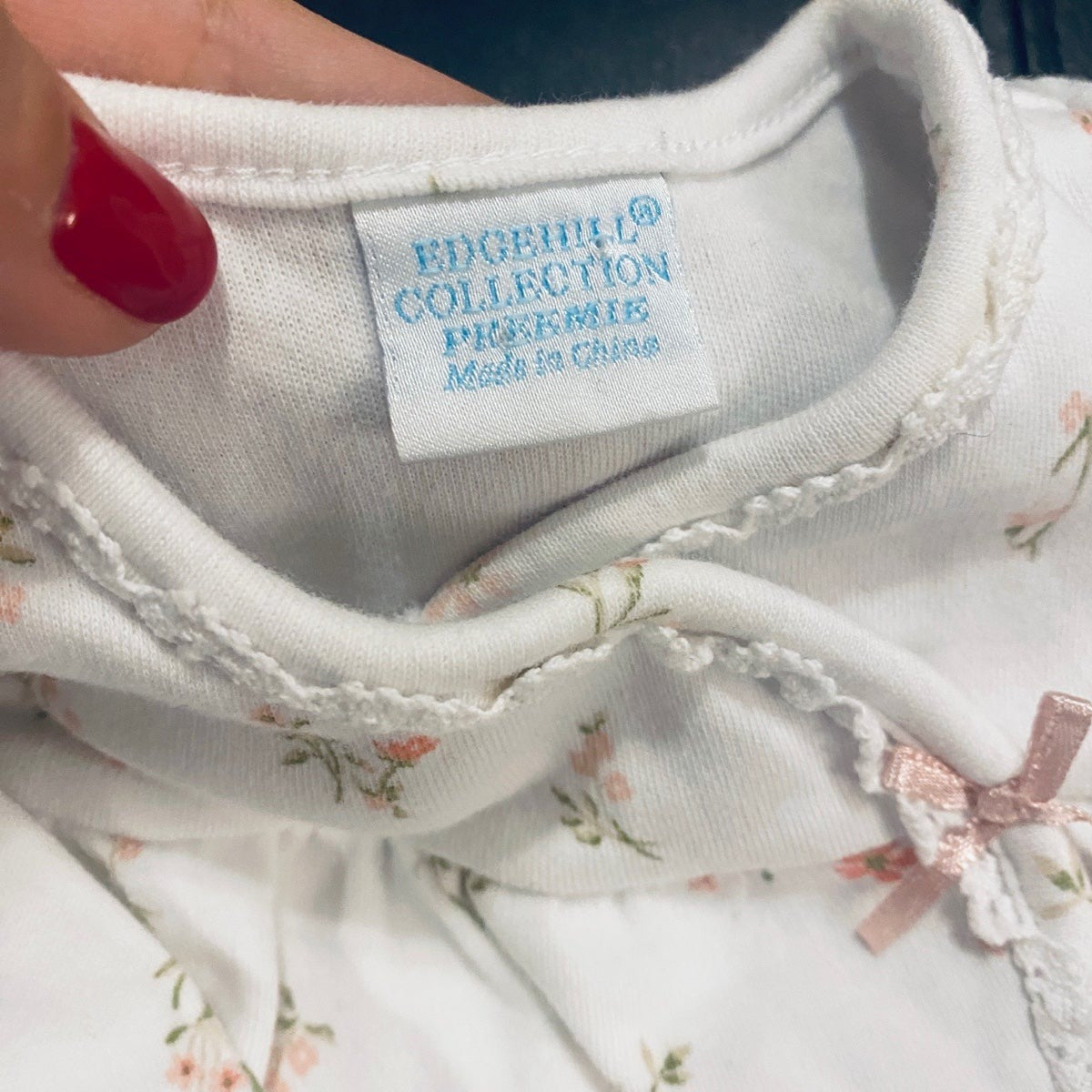 Preemie floral romper