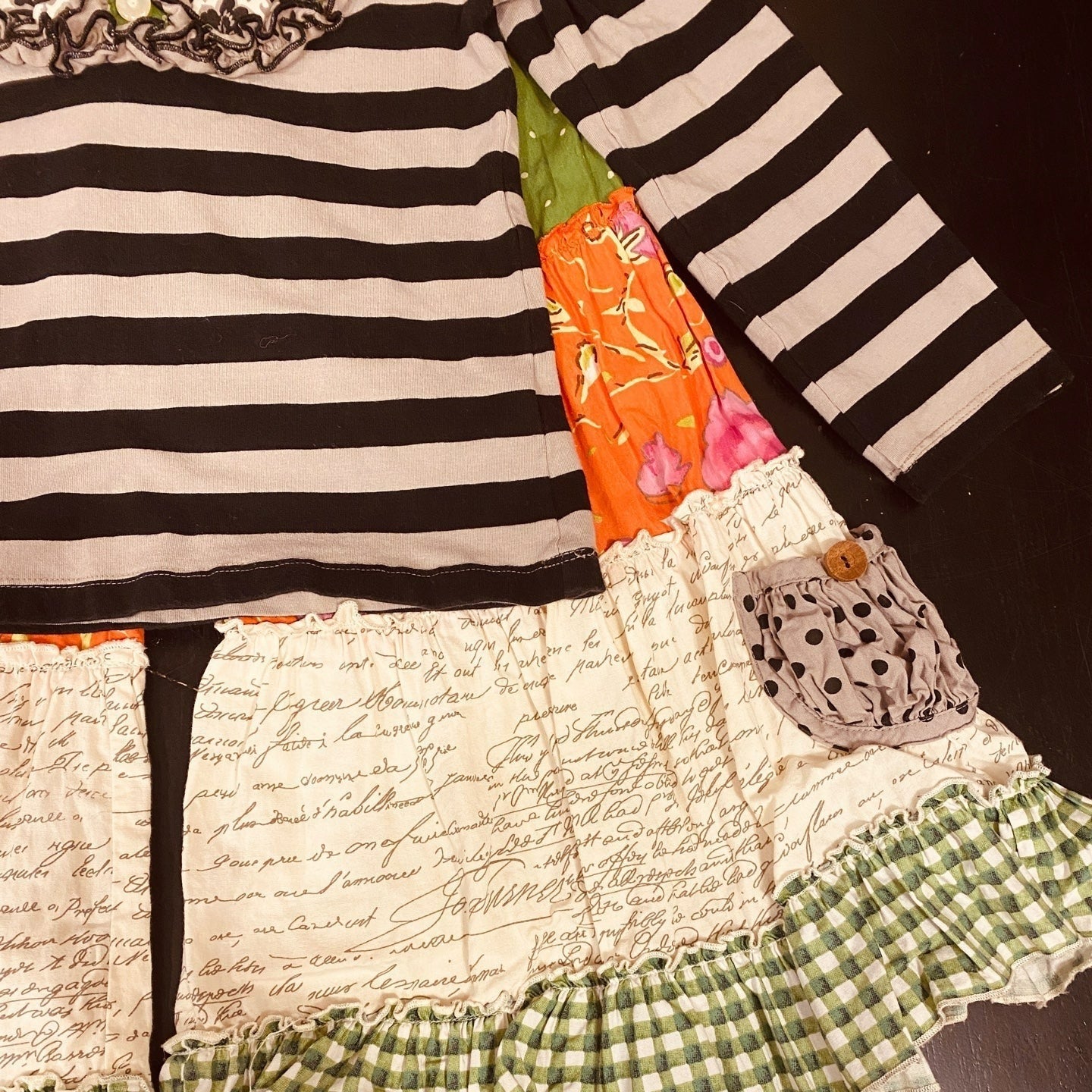 Size 5 Mustard Pie ruffle outfit