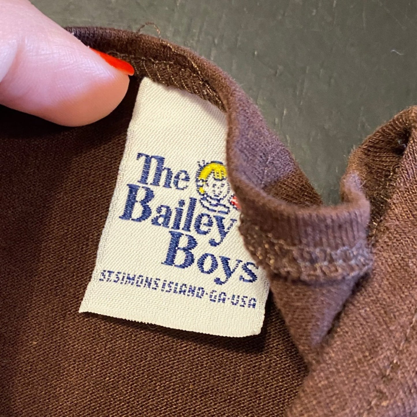 5/6 Bailey Boys brown ruffle tank
