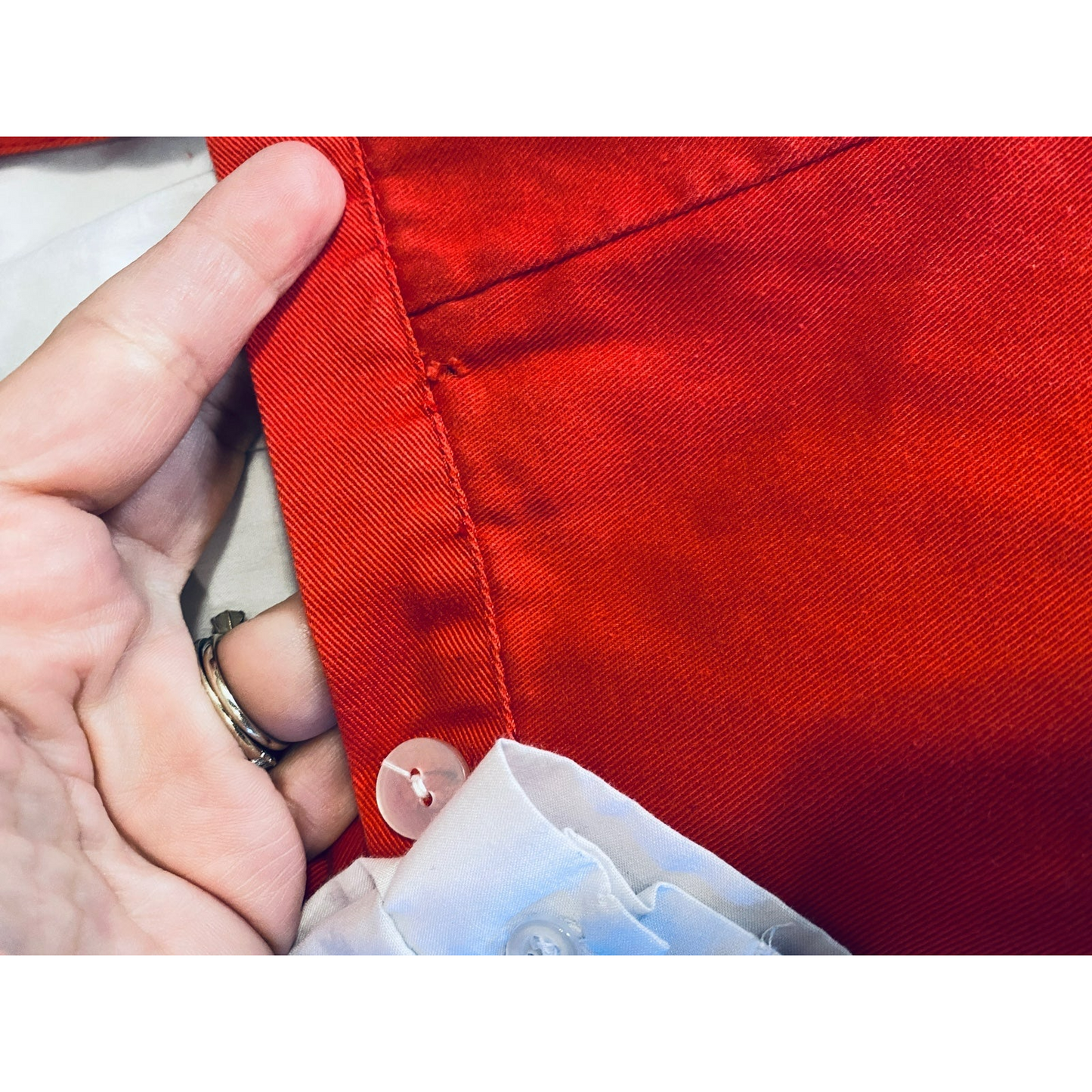 18 months Vintage red jonjon shortall