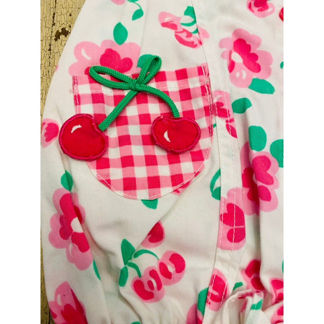 3-6 months vintage cherry bubble