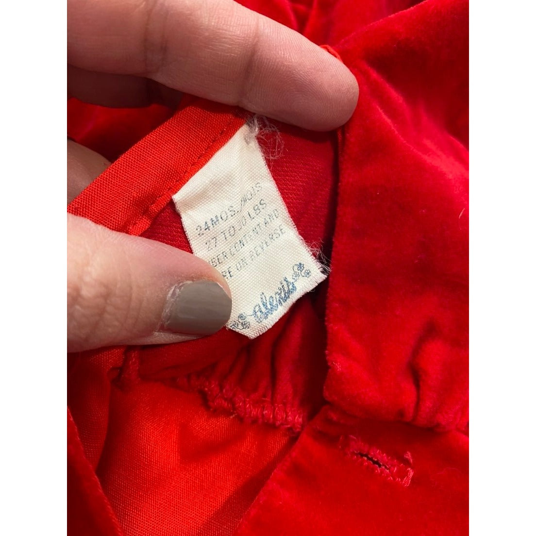 24 months vintage red Dress