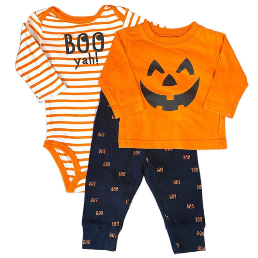 3-6 months baby boys Halloween bundle pumpkin costume