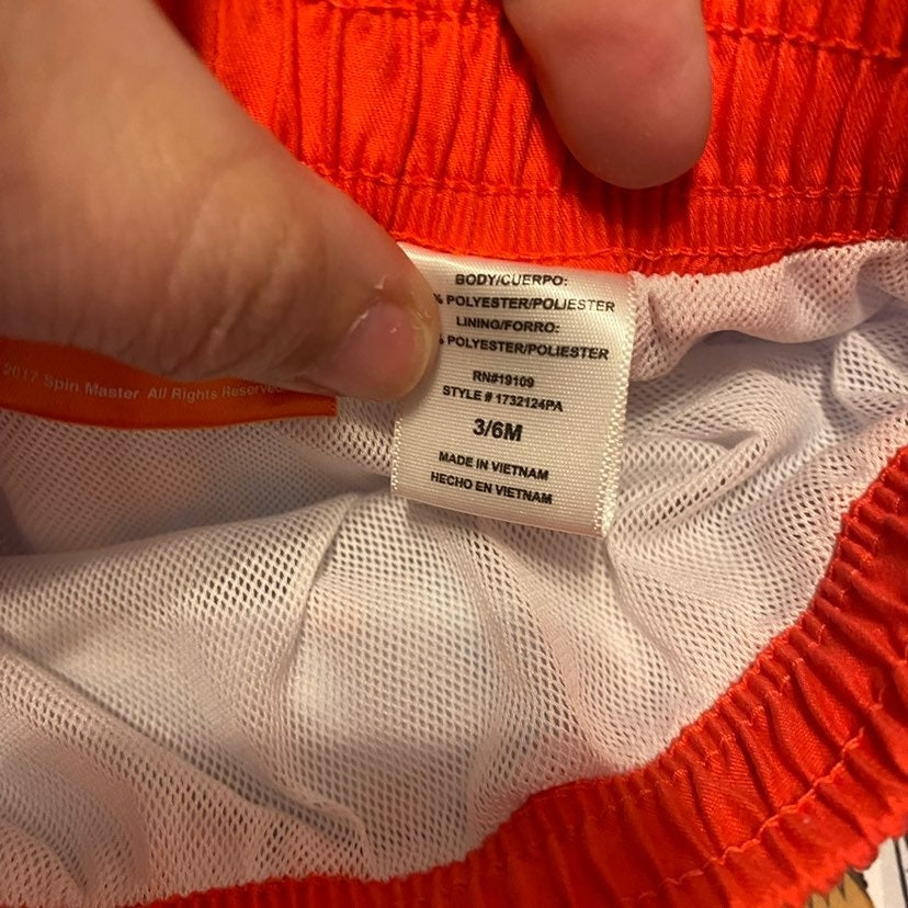 3-6 months Paw Patrol Swim Trunks bundle