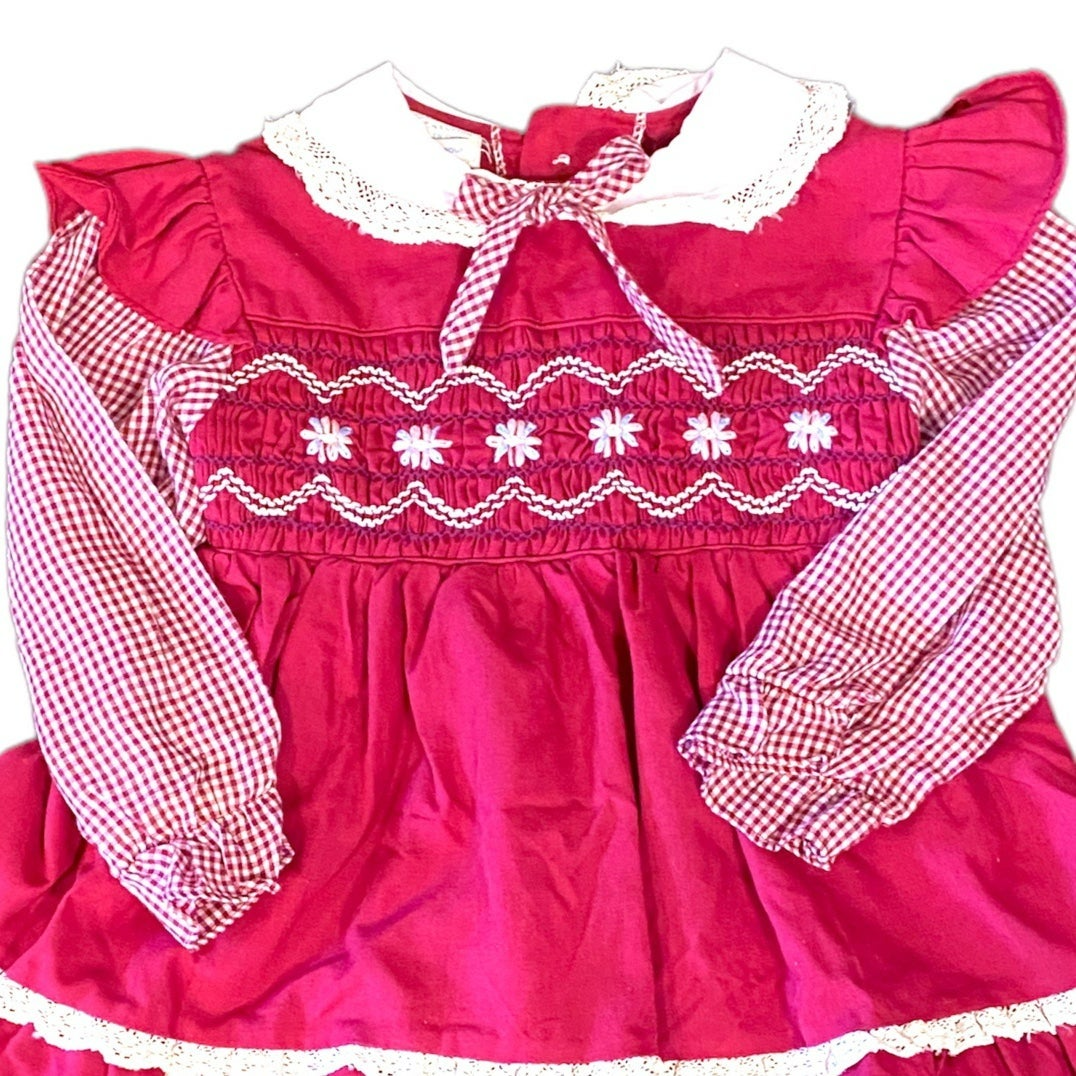 Size 2 vintage smocked dress