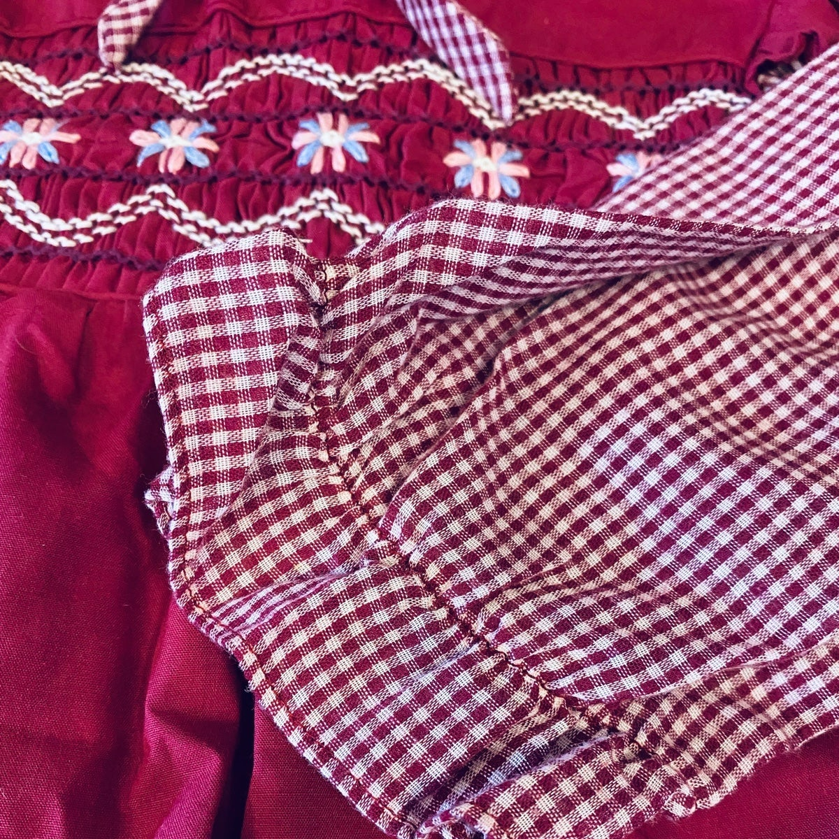 Size 2 vintage smocked dress