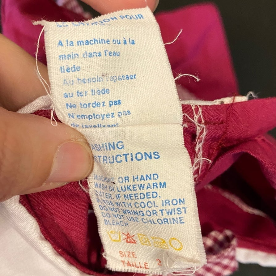 Size 2 vintage smocked dress