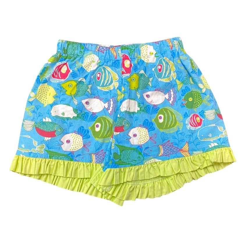 2t fish ruffle shorts